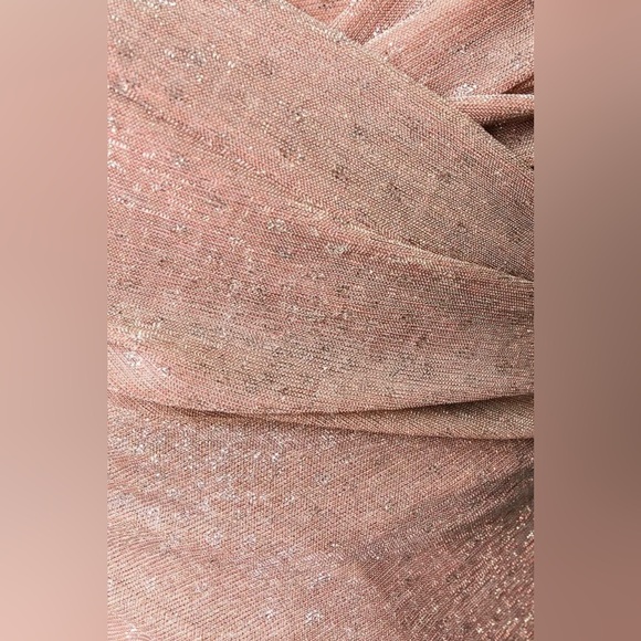 TALBOT RUNHOF Tolinda Off the shoulder Gown In Pink Size Medium - Picture 6 of 13